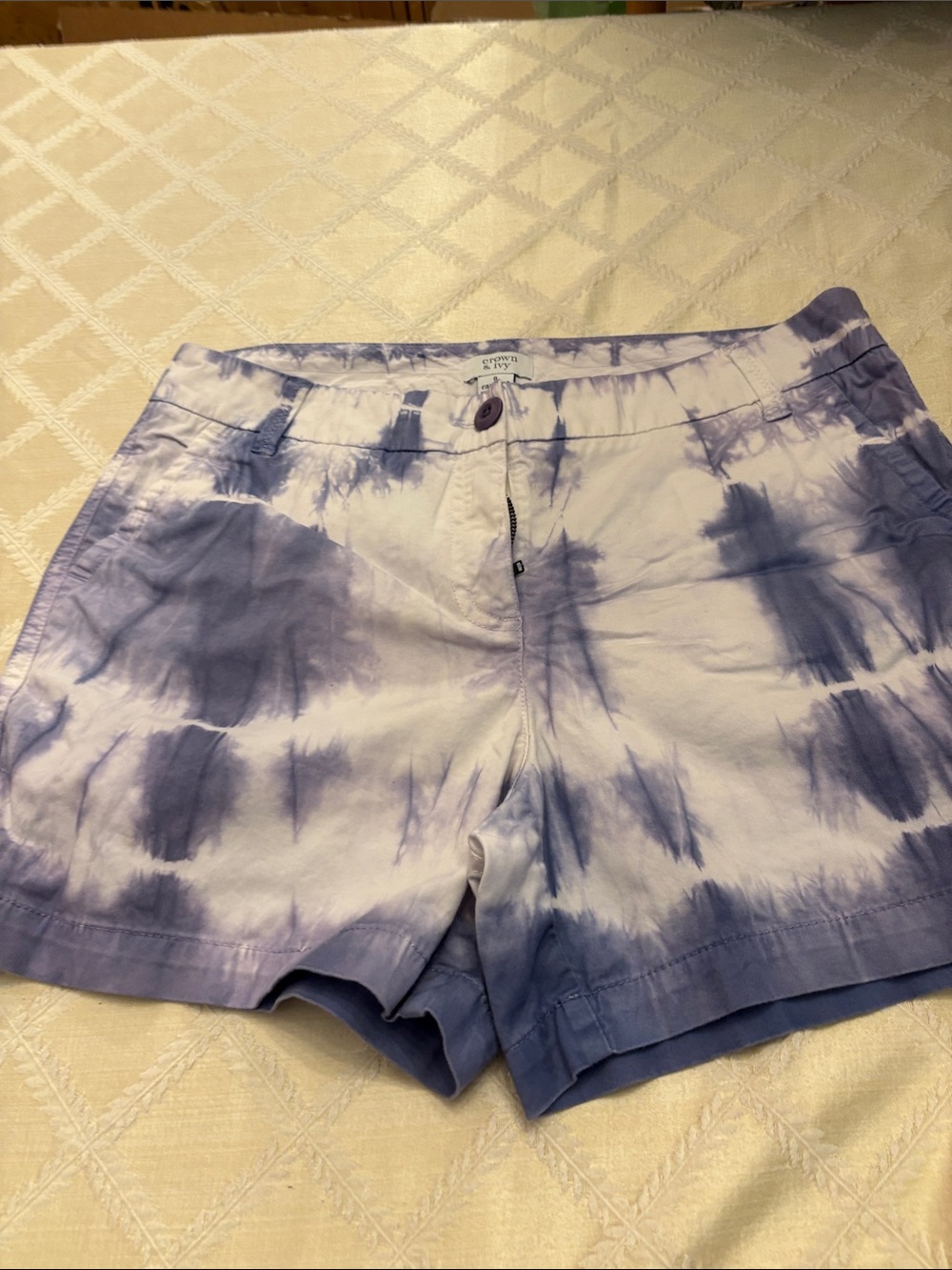 Crown & Ivy Tie-Dye Chino Shorts